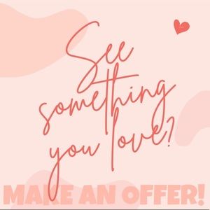 See something you love but not the price??? Make an offer 💗💗💗